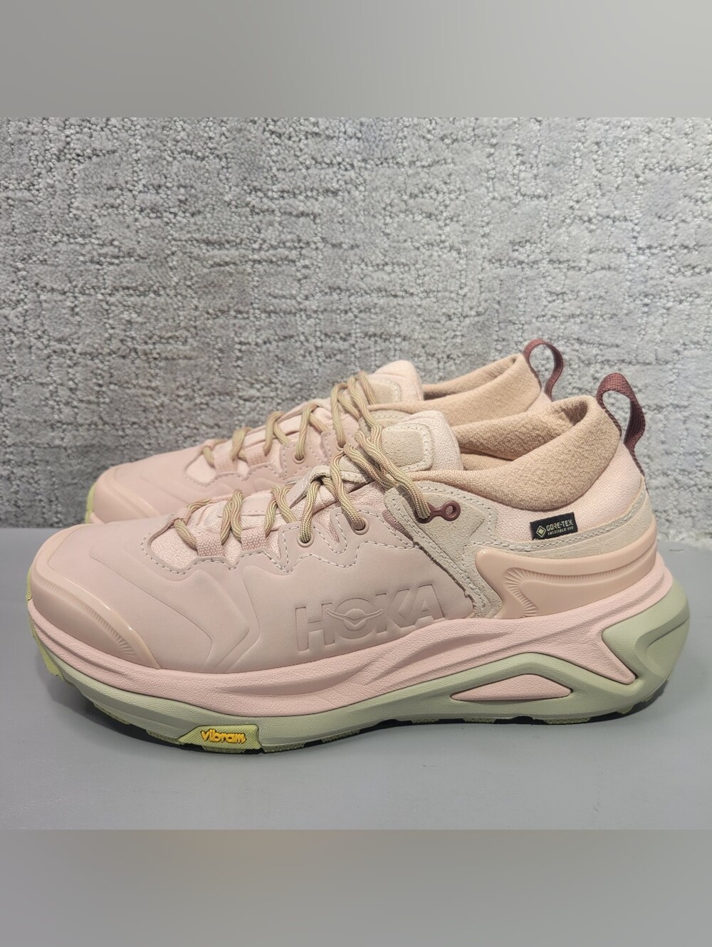 Hoka One One Kaha 3 Low GTX Women Size US 10B Rose Latte Cardamom Hiking Shoes